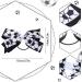Chuangdi Soccer Hair Accessories - 6 Pieces Sports Hair Bows and Ties for Girls and Women - Ideal Gift for Soccer Players, Coaches, and Teams - Black and White Soccer Series - Pack of 6 - Buy Online on GoSupps.com