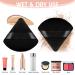 Buy WLLHYF 8Pcs Triangle Powder Puffs - Washable & Reusable Velour Cotton Makeup Sponge for Face & Under Eyes - Perfect Loose Powder Tool (Black) - International Shipping Available - Buy Online on GoSupps.com