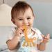 Teething Ring for Baby | Food Grade Silicone Teething Toy | Safe & Easy Grip Teething Aid - Buy Online on GoSupps.com
