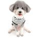 Zweitea Summer Dog Shirts for Small Dogs - Striped Breathable Cotton Tank Tops for Chihuahuas & Puppies | Soft Pet Clothing (XXL - Black) - Buy Online on GoSupps.com
