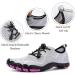 hiitave Women's Quick Dry Water Shoes for Swim, Dive, Surf - 7.5 - Light Gray/Purple - Buy Online on GoSupps.com