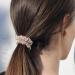 6 Pcs Silk Skinnie Scrunchies Set in Black, Pink, and Nude | Soft & Comfortable Hair Accessories for Women and Girls - Frizz Prevention and Ponytail Holders - Buy Online on GoSupps.com