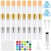 Bohoray roll on glass bottles for essential oil 24Pcs roll on bottle on empty 5ml 3 types of lids rollon bottles for oils roll on essential oils with stainless steel roller balls for perfume massage