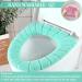 ZeeDix 5-Piece Thicker Bathroom Toilet Seat Cover Pad Set - Washable & Comfortable, Easy Installation, Stretchable Fibers - Standard Size (5 Colors) - Buy Online on GoSupps.com