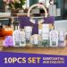Spa Luxetique Lavender Spa Gift Baskets for Women Pampering 10pc Bath Gift Sets - Deluxe Tote Bag with Wooden Handles Bath Salt Hand Soap &Cream Shower Gel and More Perfect Birthday & Christmas Gift Idea Home Spa Kit for Women - Buy Online on GoSupps.com