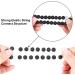 BBTO 4-Piece Howlite & Lava Stone Diffuser Bracelet Set | Couples Black Matte Agate Essential Oil Bracelets - Gift for Him & Her - Buy Online on GoSupps.com