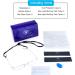 4 Pairs Blue Light Blocking Computer Reading Glasses | Fashion Rectangle Frame | For Women and Men | 2.50 Magnification (4 Clear) - 4 Color Options - Buy Online on GoSupps.com