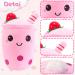 Guiffly Bubble Tea Plush Boba Fluffy Cuddle Pillow Toy - Pink - Buy Online on GoSupps.com