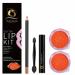 Glitter Lip Kit- Long lasting Water-proof Transfer & Smudge-proof Get Dazzling orange Lips- kit includes: 2x Glitter 1x Primar glue 1x lip liner 1x brush Deep orange