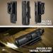 AIKEEC 360 Degree Rotating Telescopic Baton Holder | Expandable Baton Holster for Duty Belt | Tactical Swiveling Flashlight Holster - ABS Case | 1 PCS - Buy Online on GoSupps.com