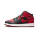 Nike Boys Air Jordan 1 Mid (Gs) Basketball Shoes 38 EU Black Gym Red White