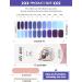 Kalolary Purple Gel Nail Polish Strips - 20 Stickers | Self-Adhesive, Full Wraps with Nail File | UV/LED Lamp Required - Buy Online on GoSupps.com