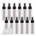 TIANZD 24 Pieces Empty 50 ml White PET Plastic Fine Mist Pump Spray Bottles with Black Top Portable Sprayer for Perfume Water Cosmetic Travel Containers Refillable 2x Funnel