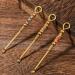 ARTIBETTER Tiny Measuring Spoons 3 Pcs Set - Retro Copper Earwax Remover & Cleaner Kit for Adults - Portable Golden Ear Wax Picker Miniature Tools - Buy Online on GoSupps.com