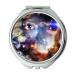 YENDOSTEEN Mirror earth round makeup mirror Galaxy Universe Earth Star Eyes Space Cosmos makeup mirrors pocket mirror portable mirror