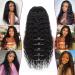 RXY Water Wave 4x4 Closure 180% Density Lace Front Wig Human Hair - Pre Plucked, Glueless, 14 Inch Natural Color for Black Women - Buy Online on GoSupps.com