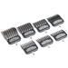 Andis Master Series Premium Metal Hair Clipper Attachment Comb 7 Piece Set, Black, 7 Count (Pack of 1) Black 7 Count (Pack of 1)