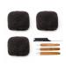 FAMILOCS Tight Afro Kinky Bulk 100 % Human Hair for Draedlock Extensions Repair Locs Twists and Braids 3 Bundles/Package (10 Inch 1B - Natural Black) 10 Inch 1B - Natural Black