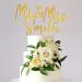 Personalised Wedding Cake Toppers Bride and Groom Anniversary Cake Toppers MR & MRS Wedding Cake Decorations Gold Acrylic Wedding Cake Toppers with Any Name(Gold Mr & Mrs) Gold Mr & Mrs - Buy Online on GoSupps.com