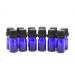 Yizhao blue pipette bottle 10ml with Orifice Reducers brown las bottle with a drip pipette for essential oil aromatherapy massage fragrance oil sample make-up chemical liquid-12PCs 10ml-12 blue