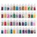 48 x nail art bottles with micro pearls sequins Fimo diamonds stars and much more.