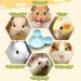 Cute Mouse-shaped Ceramic Hamster Food Bowl - Easy to Clean Guinea Pig Feeding Dish for Small Animals - Ideal for Hedgehogs, Squirrels, Rodents, and Sugar Gliders - Blue - Buy Online on GoSupps.com