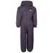 Trespass Children s Unisex Button Rain Suit 18/24 Dark Grey