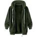 Hanxiulin Oversized Plush Hoodie Jacket - Women's Warm Fleece Winter Coat 5XL | Stylish Outdoor Trench Coat - Buy Online on GoSupps.com