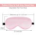 Silk Sleep Mask 2 Pack - Soft Light Blocking Eye Masks with Storage Bags & Ear Plugs for Travel | Adjustable for Men & Women (Black & Pink - Buy Online on GoSupps.com