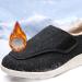 KENRET Men's Wide Width Walking Shoes with Adjustable Closure - Lightweight & Diabetic-Friendly - Black, Size 47 - Buy Online on GoSupps.com