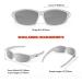 X LOOP Polarized Sports Sunglasses for Men UV400 - Gray/White/Silver Mirror - Buy Online on GoSupps.com