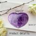 XIANNVXI 45mm 1.8 Amethyst Healing Crystals Heart Stones - 100% Natural Gemstones, Reiki Crystal Gifts - Buy Online on GoSupps.com