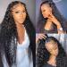 Water Wave Lace Front Wigs Human Hair wigs for Black Women 26 Inch 13x4 Glueless Lace Frontal Wigs Human Hair HD Lace Pre Plucked deep wave Lace Front Wigs Human Hair Wet and Wavy Wigs ( 26 Inch )