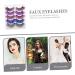 HONMEET 5Pairs Colorful Fake Program Eyelashes False Eyelashes For Women For Party Professional Makeup Natural Appearance Easy To Use 43x1cm as shown 1 - Buy Online on GoSupps.com