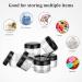 Plastic Cosmetic Jar 12 * 50ml Transparent & Visible Sample Container Jar Black Screw Cap Bottle with Sticker & Small Spoon Suitable for Cosmetic/cream/gel/paste/beads/mineral Items Etc. 12pcs Black 50ml - Buy Online on GoSupps.com