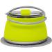 Collapsible Camping Kettle for Hiking Backpacking & Outdoors 1 Liter Capacity with Silicone Trivet Included