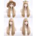 Netgo Blonde Wig with Bangs | Long Straight Ash Blonde Wig for Women | 27 Inch Heat Resistant Synthetic Hair Wig for Cosplay & Halloween - Buy Online on GoSupps.com