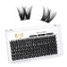 Cluster Lashes 16mm 72 Clusters B&Q Lash Clusters D Curl Individual Cluster Lashes Natural Eyelash Clusters DIY Lash Extensions Soft Fluffy Cluster Eyelash Extensions (B17 D-16mm) D-16 mm B 17