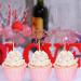 36Pcs Happy Valentine's Day Cupcake Toppers Pink Glitter Heart Valentine's Day Cupcake Picks Valentine's Day Theme Birthday Cake Decorations Party Supplies - Buy Online on GoSupps.com