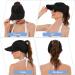 Zando Women's Wide Brim Sun Visor Hat - UV Protection Summer Beach Hat - Black - Buy Online on GoSupps.com