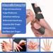 Adjustable Finger Support Brace - 2-Piece Finger Rails & 5-Piece Protection for Sprains Arthritis & Swollen Fingers - Lollanda - Black - Buy Online on GoSupps.com