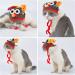 Legendog Cat Costume Turkey Hat Halloween Thanksgiving Party Handmade Crochet Pet Turkey Headgear Costume for Small Dog Kittens Brown - Buy Online on GoSupps.com
