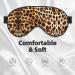 Leopard Animal Print Unisex Sleep Mask | Double-Sided Eye Mask for Sound Sleep & Skin Care - Buy Online on GoSupps.com