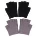 minkissy 2 Pairs Half Finger Moisturizing Gloves Winter Texting Gloves Moisturizing Repair Gloves Fingerless Gloves Fingerless Moisturizing Gloves Apparel Plant Essential Oil Miss Simple