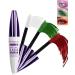 5D White Green Red Mascara Voluminous Waterproof-Silk Fiber Tubing Mascara for Eyelashes Volume and Length Curling Eye Lash Longlasting Smudegproof Liquid Lash Extensions Colored Mascara for Women White+06 Green+07 Red