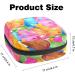 Colorful Palm Leaf Napkin Storage Bag | Portable Menstrual Cup with Zipper for Teenagers & Women - Shop Now - Buy Online on GoSupps.com