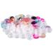 Bsowte 50 Pieces Plastic Empty Cosmetic Jar with Lid for Creams Storage Makeup Sample 5G 10 Colors