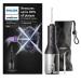 Philips Sonicare Wireless Power Flosser 3000 mouth shower water-fins for teeth gums and dental care in black (model HX3826/33) Black