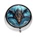 Flying Dragonround Pill Box 3 Compartment Round Pill Box Organizer # Portable Travel Pill Box for Traveling.