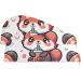 Cute Red Panda Hair Towel 2 Pack | Super Absorbent Quick Dry Turbans for Women & Girls - Bubble Tea Cartoon Design - Buy Online on GoSupps.com